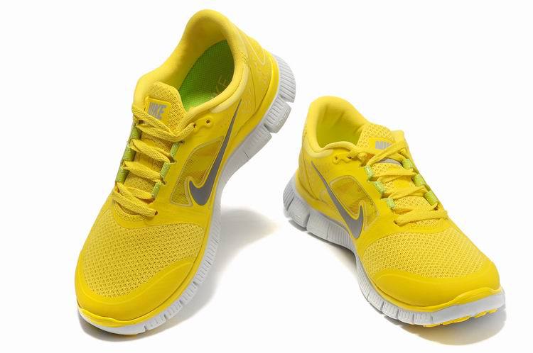 Hot Nike Free5.0 Men Shoes Gray/Yellow